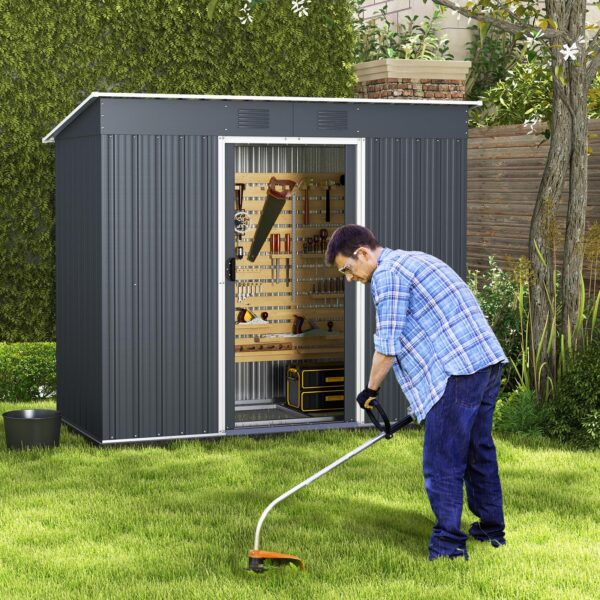 Outdoor Storage Shed with Floor Base - Image 2