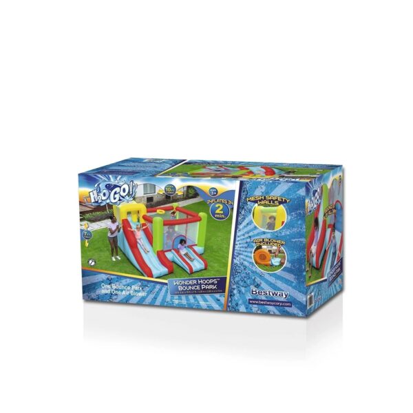10' Inflatable Bounce House Park with Basketball and Slide. 126 - Image 2