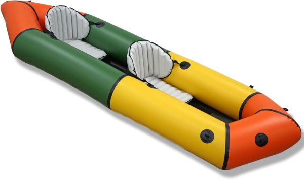 Lightweight Packrafts, TPU Inflatable Kayak for Flat Water Rafting Camping Trip/Fishing/Water Adventures 1 Person/2 Person Packraft, 330lb/660lb Weight Capacity - Image 6
