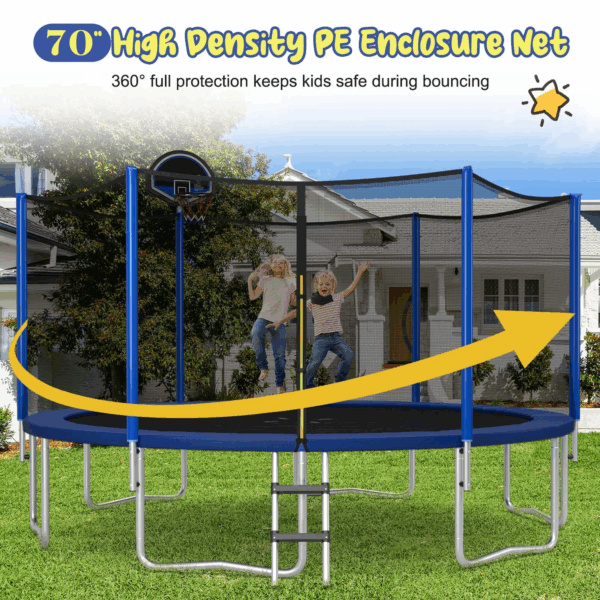 Outdoor Trampoline, 12FT/ 14FT/ 15FT/ 16FT ASTM Approved Trampoline - Image 7