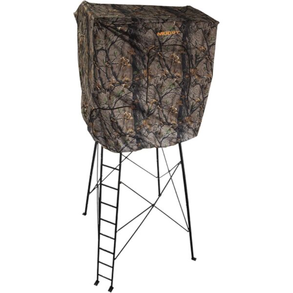 7' Tall Quad Pod Hunting Blind Cover, Camouflage, Stand Not Included - Image 8