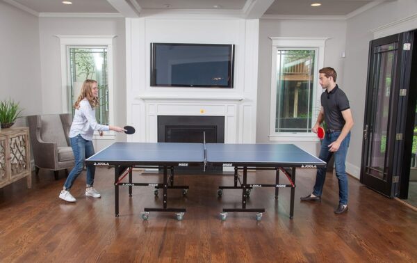 JOOLA Inside Professional MDF Indoor Ping Pong Table with Quick Clamp Table Tennis Net and Post Set - 10 Minute Easy Assembly - Tournament Quality - Foldable with Single Player Playback Mode - Image 42