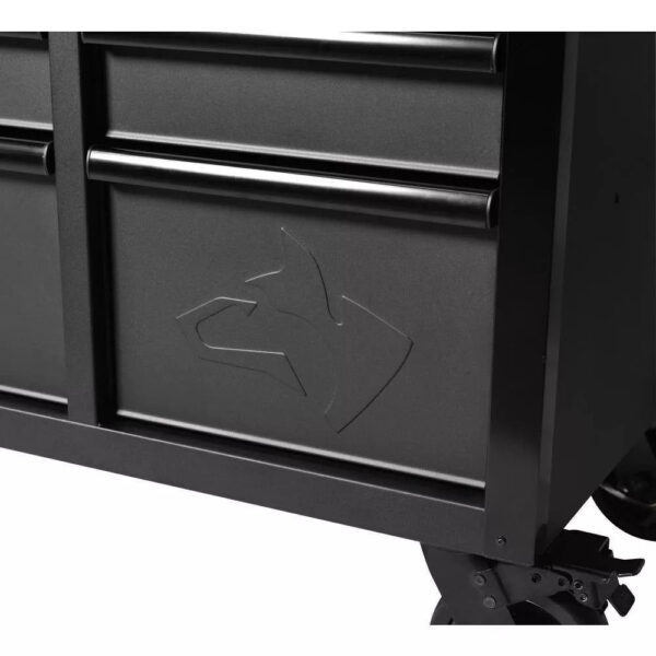 Heavy Duty 61 in. W x 23 in. D 15-Drawer Mobile Workbench with Solid Wood Top - Image 5