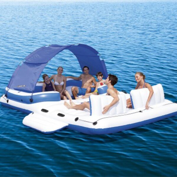 6 Person Inflatable Party Island Water Float - Image 3