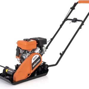 Electric Compactor Plate - Ideal For Levelling Pavement, Artificial Turf Ground Preparation, Patio, Blockwork, Sand, Soil & More