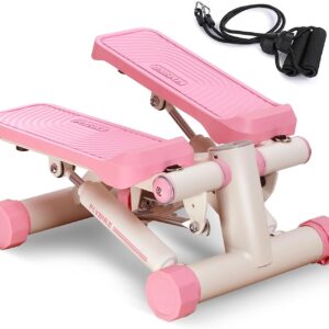 Stepper for Exercise, Portable Stair Stepper with Resistance Bands for Full Body Workout