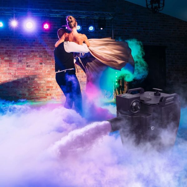 Dry Ice Fog Machine, 3500W Low Lying Fog Machine, Dry Ice Machine with Tube Nozzle High Density Fog Smoke for Wedding Party Events Stage Concert Club Performance DJ (Black) - Image 4