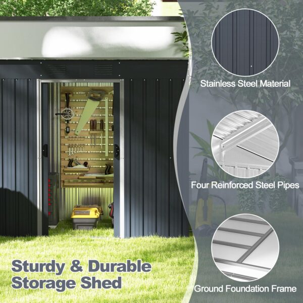Outdoor Storage Shed with Floor Base - Image 5