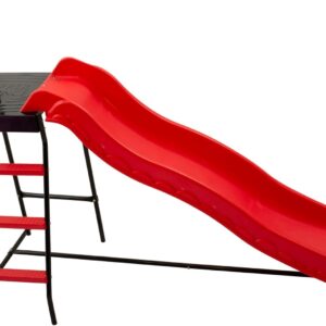 Trampoline Step N Slide | Fun Indoor & Outdoor Ladder and Wave Slide Set – Perfect for Round or Rectangle Trampolines with or Without Net