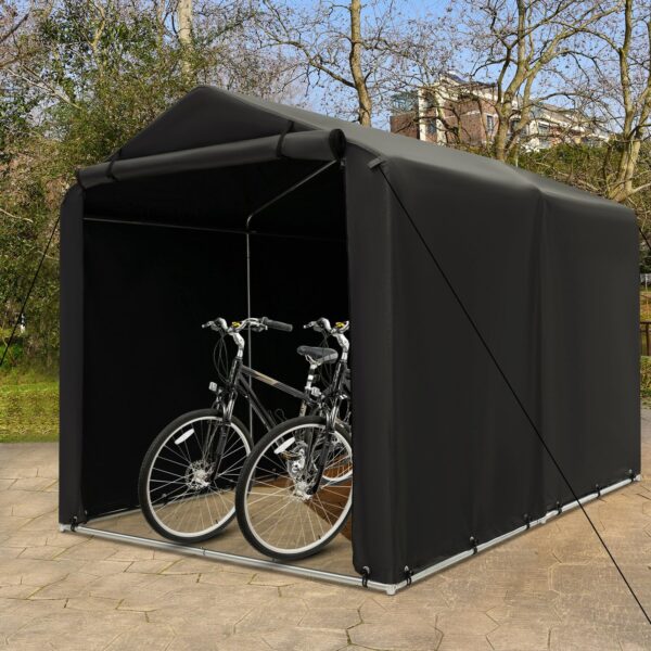 Portable Shed, 5.2 x 5.4FT Outdoor Storage Shelter - Image 2