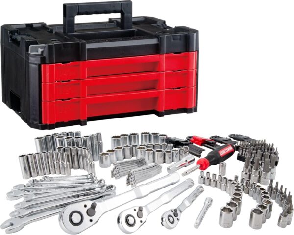 262-Piece Mechanic Tool Set, Master Socket Set with 3-Drawer VERSASTACK Tool Box, SAE/Metric Set (CMMT45309) - Image 14